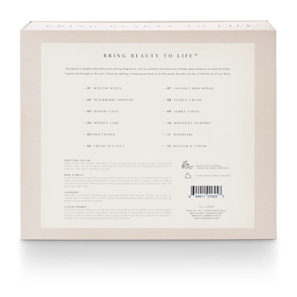 Illume Beautifully Done Candle Box Set Advent Calendar 12 Days Frosted Glass - Picture 4 of 5